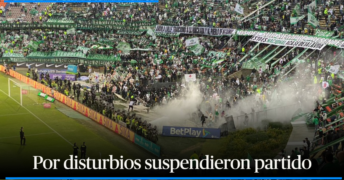 Partido Entre Nacional Y Am Rica Se Suspendi Por Disturbios De La